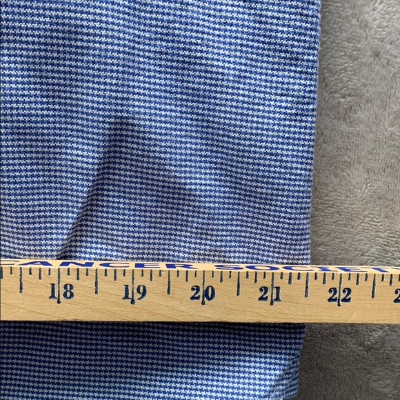 Psycho Bunny Blue and White Dress Shirt with Button-Down Collar - Picture 10 of 16